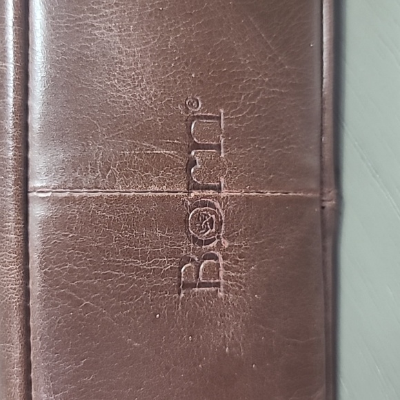 Born Brown Leather Shoulder Bag With Adjustable Strap For Crossbody - Picture 11 of 11